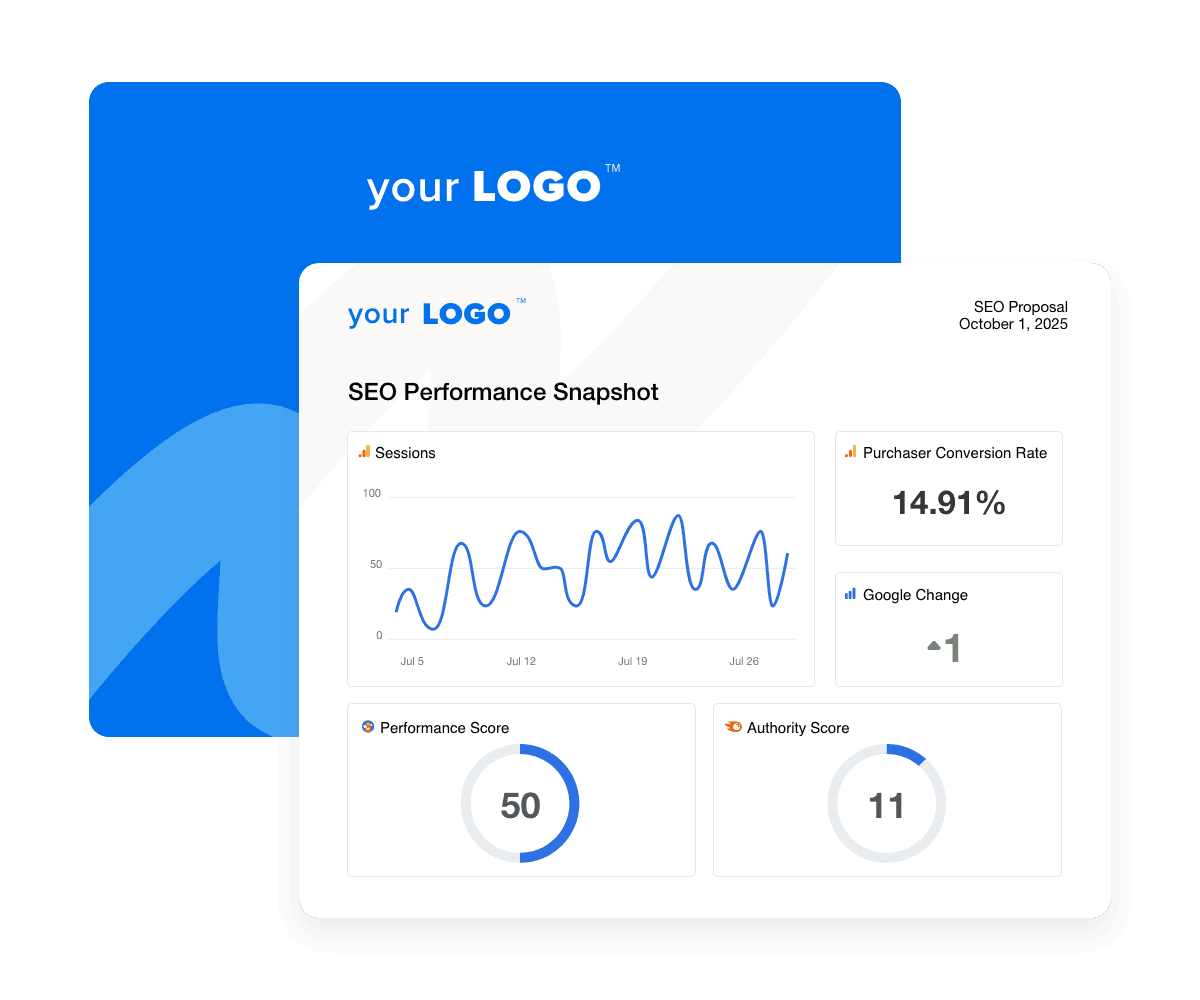 Image showing an example of a custom SEO proposal template