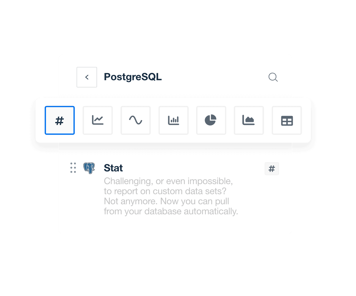 Visualize your custom PostgreSQL datasets on AgencyAnalytics.