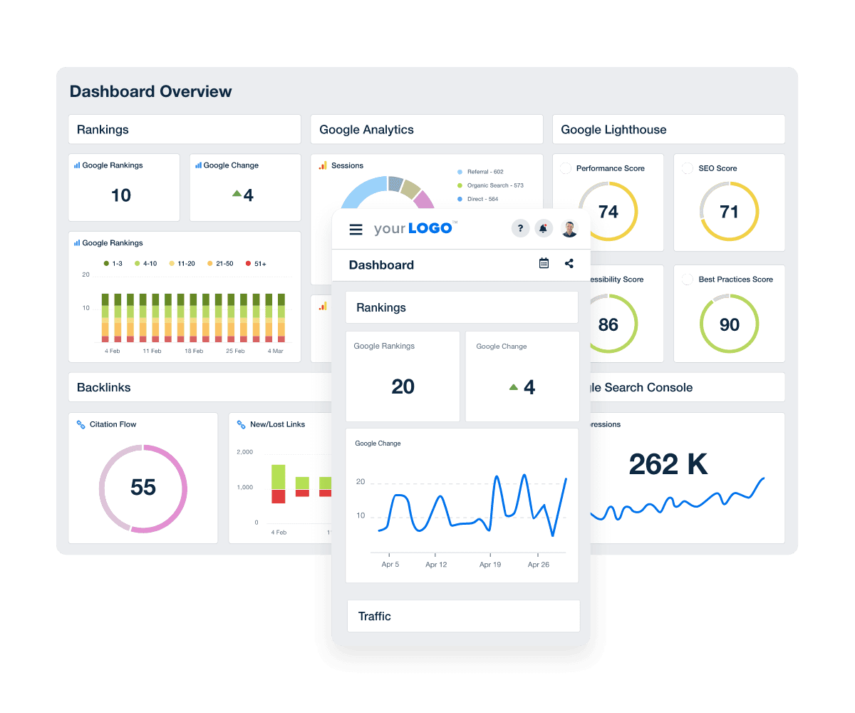 mobile friendly rank tracker interface