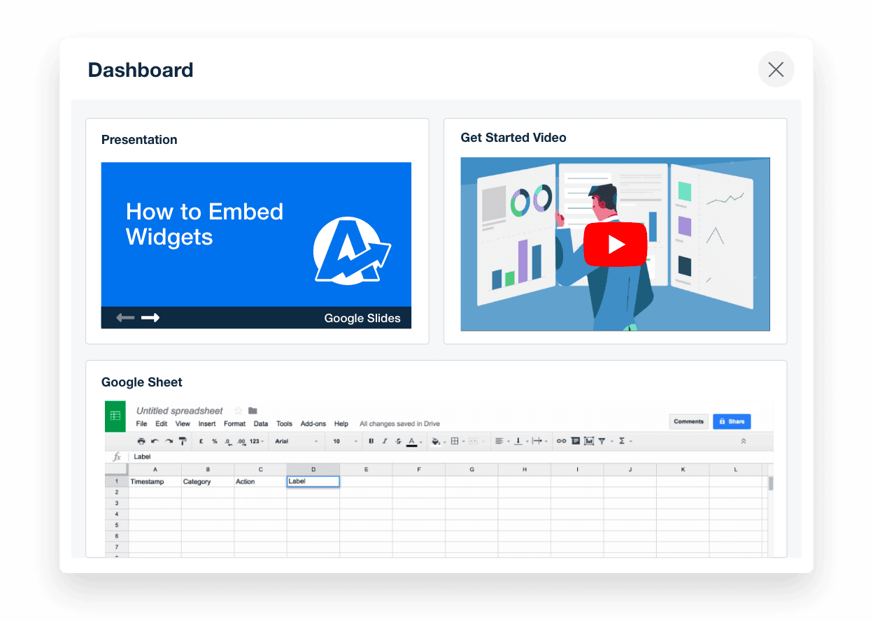A screenshot of embeddable content in AgencyAnalytics