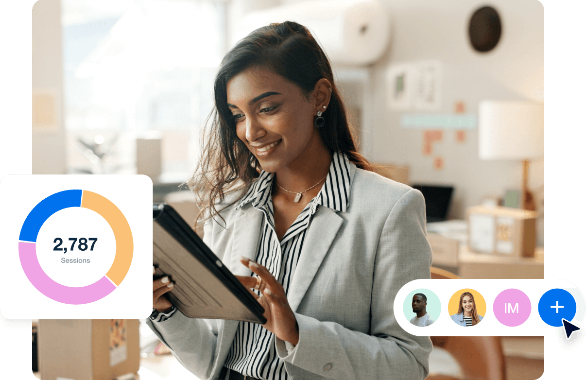 An image of a marketing agency using the PPC reporting tool from AgencyAnalytics