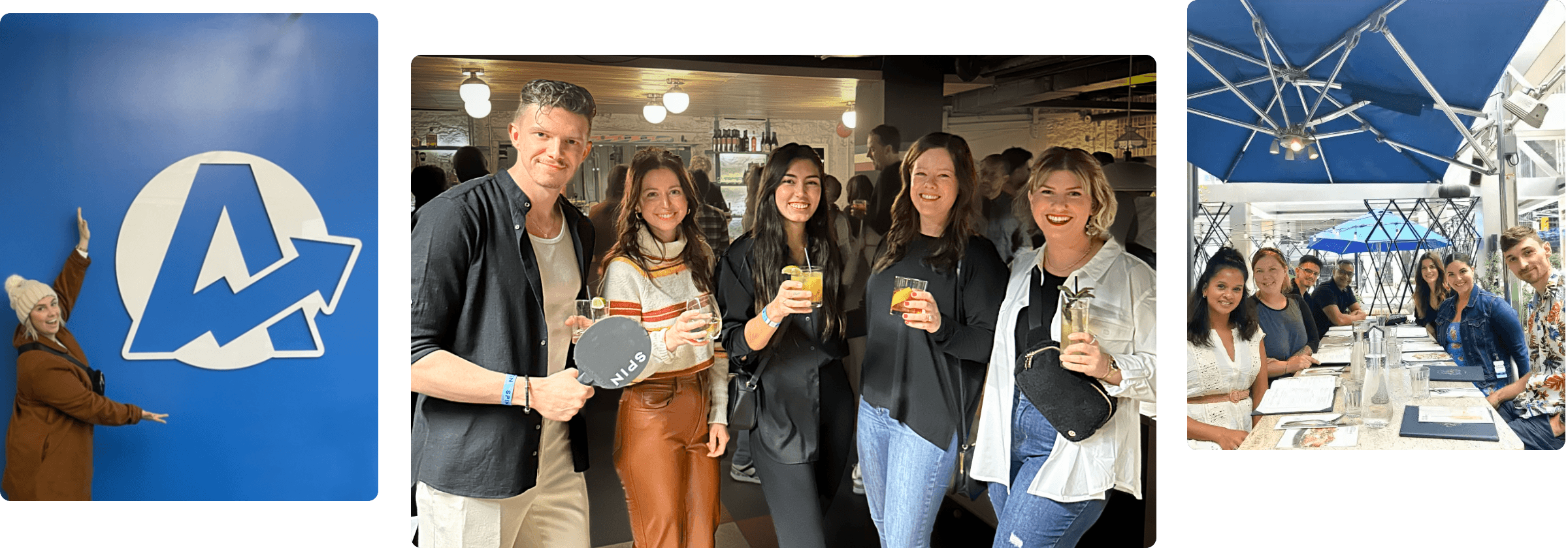 Employees from AgencyAnalytics having fun