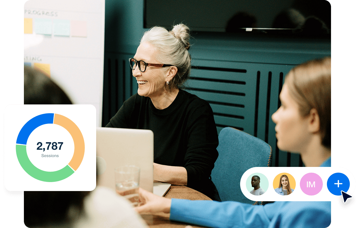 An image portraying a client consultation using the client acquisition tools built for marketing agencies