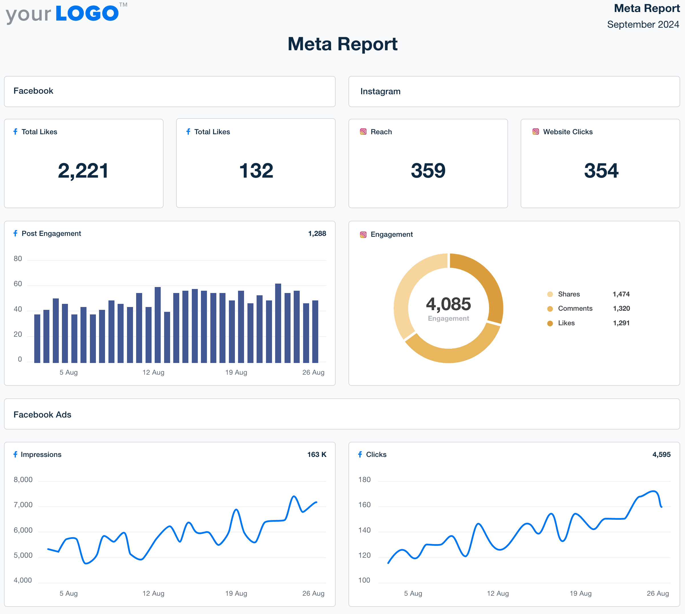 Meta Report Template Example