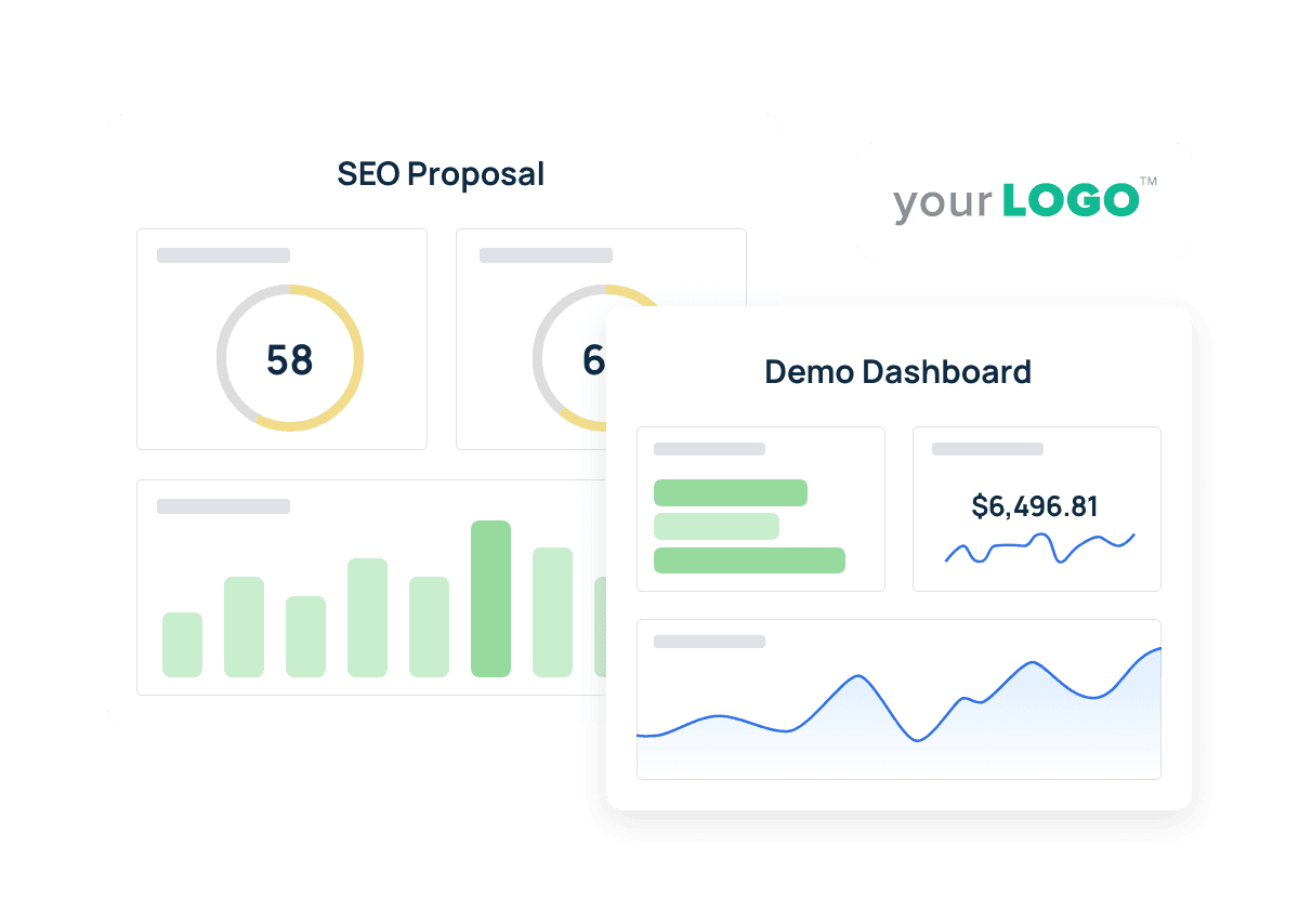 An example of a white label marketing agency sales demo dashboard